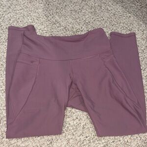 Old Navy Mauve High-Waist Leggings with Side Pockets
